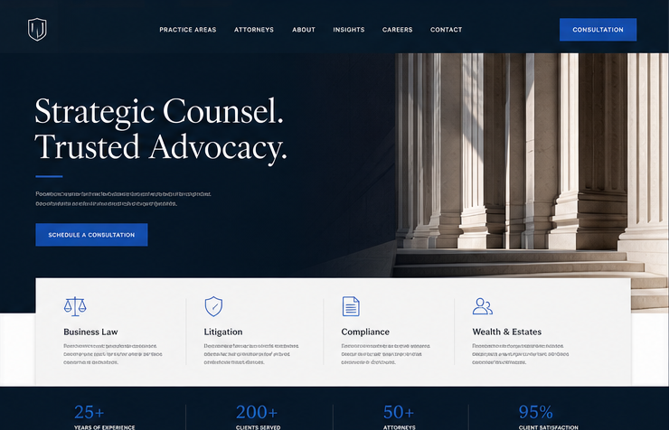 BlueCurrent Pools website concept