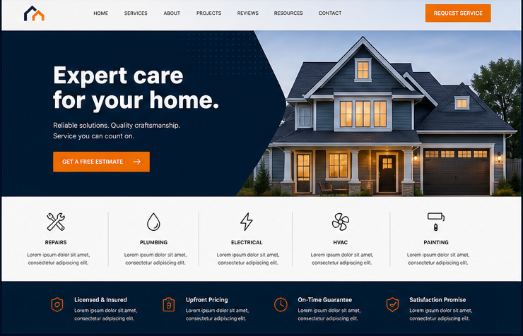 Atlas Fleet Care website concept