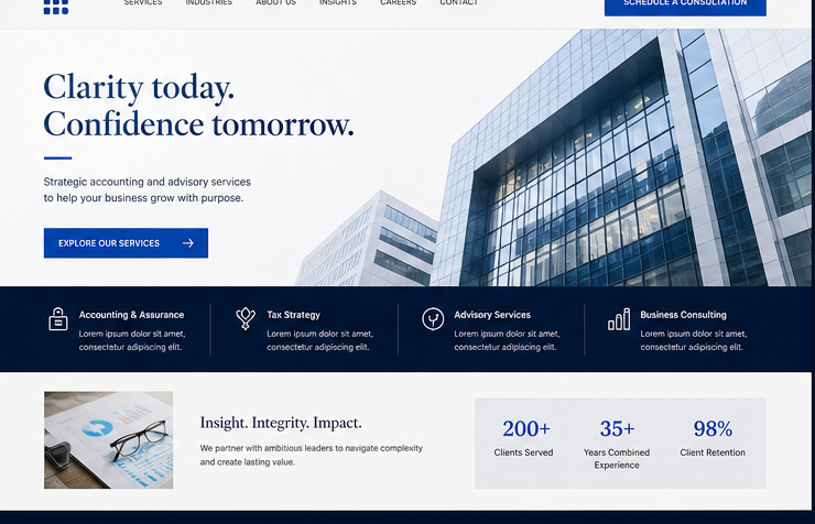 Kindred Table Catering website concept